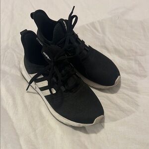 Adidas Core Black and White Running Shoes